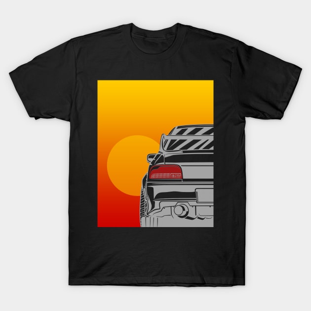 Impreza WRX STI Sunset T-Shirt by gaplexio